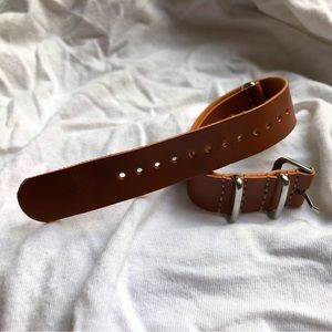 18mm leather NATO watch band